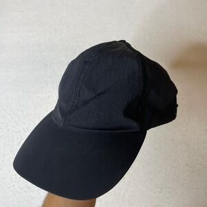 Lululemon Black Nylon Baseball Cap OS Adjustable Strap‎ Sportswear Athleisure